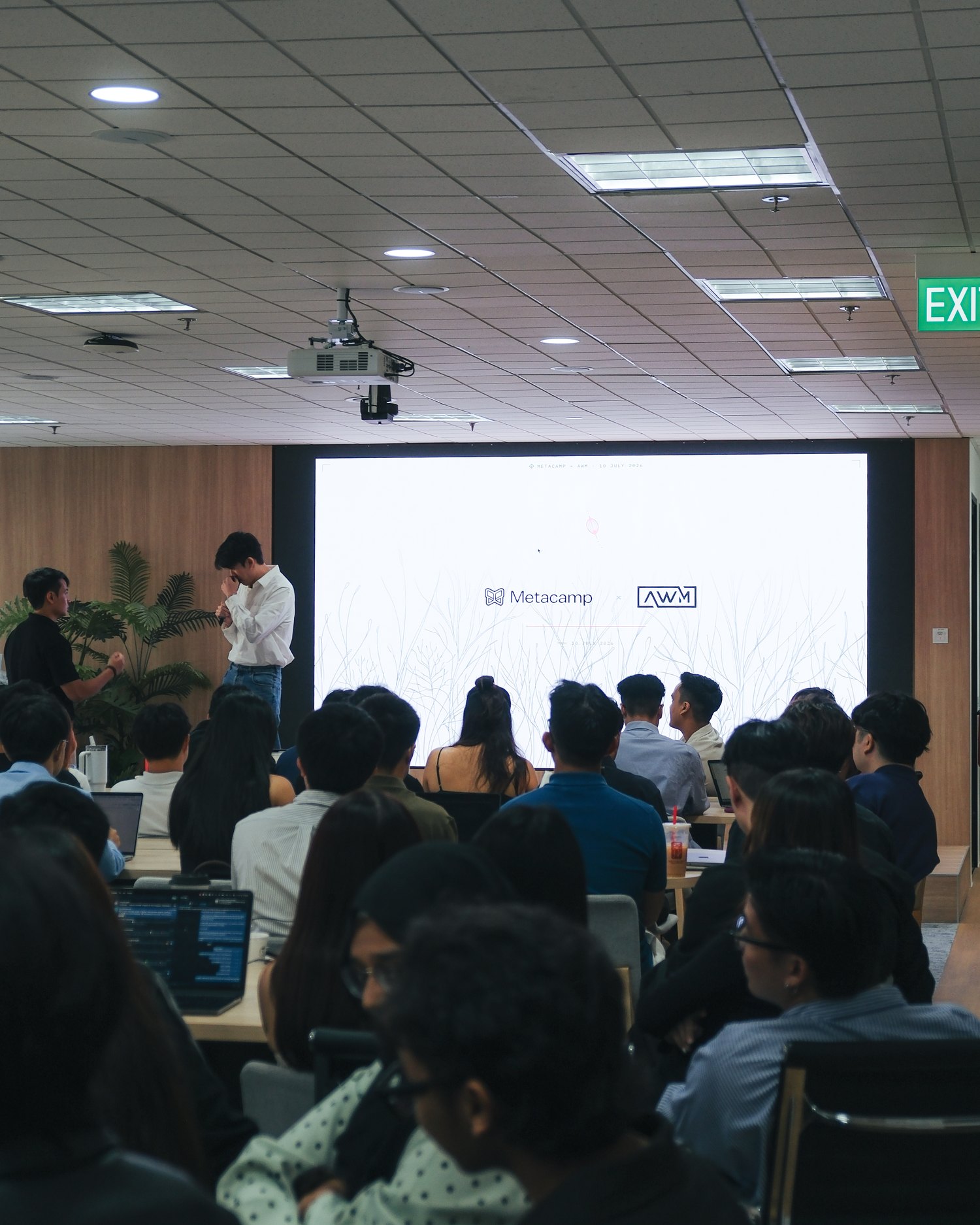 A Metacamp corporate training session in progress